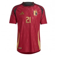 Belgicko Timothy Castagne #21 Domáci futbalový dres ME 2024 Krátky Rukáv